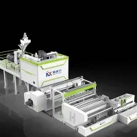 Stroj na převíjení přilnavé fólie